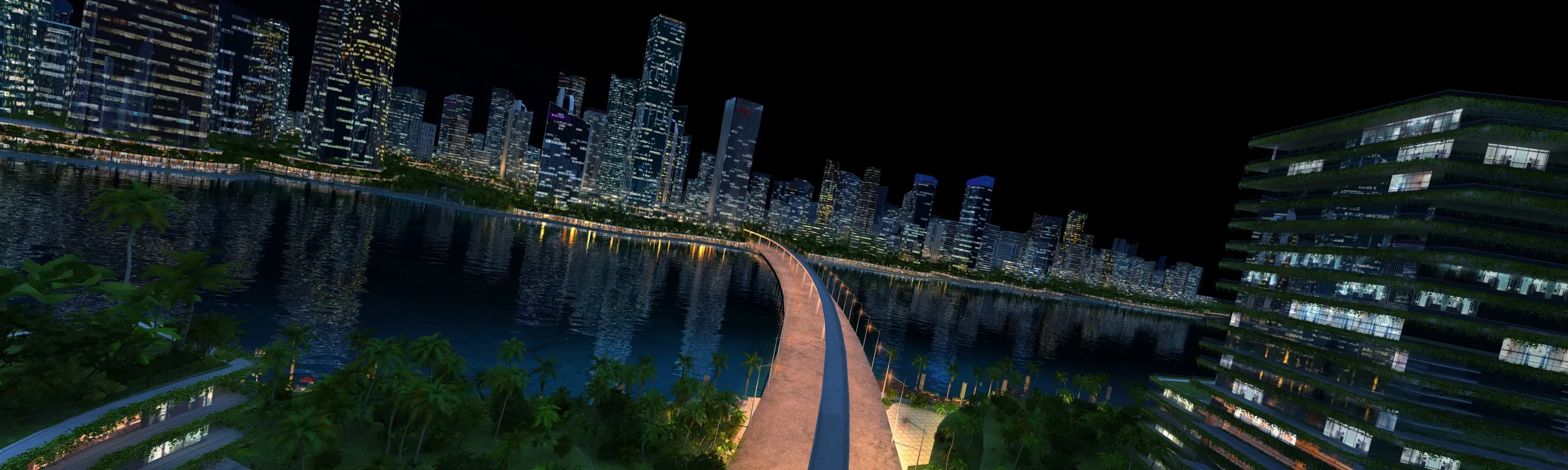 Green City 3D Model .c4d .max .obj .3ds .fbx .stl .blend 