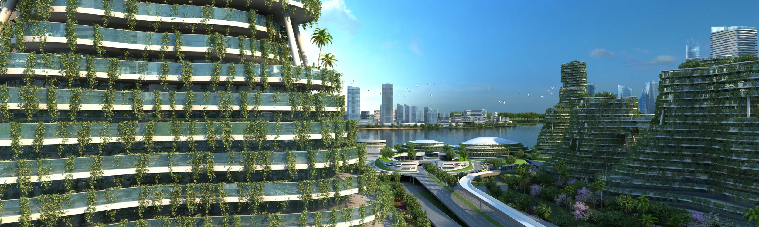 Green City 3D Model .c4d .max .obj .3ds .fbx .stl .blend