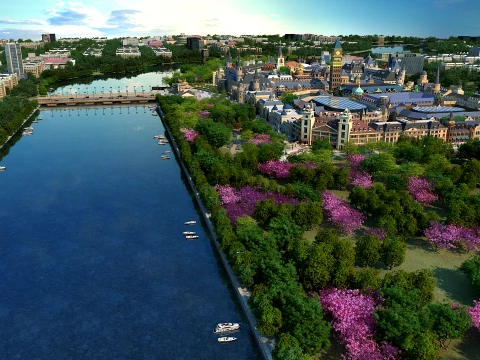 College of Foreign Languages 3Dモデル