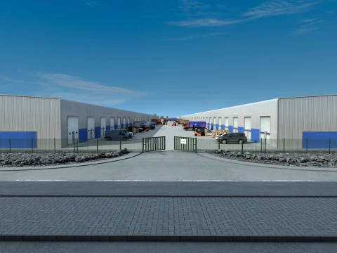 Logistics warehouse 3Dモデル
