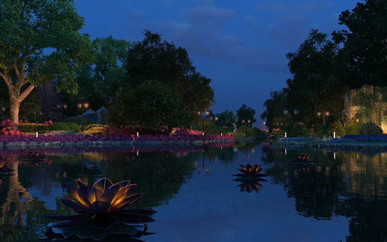 Park 3D Model .c4d .max .obj .3ds .fbx .stl .blend 
