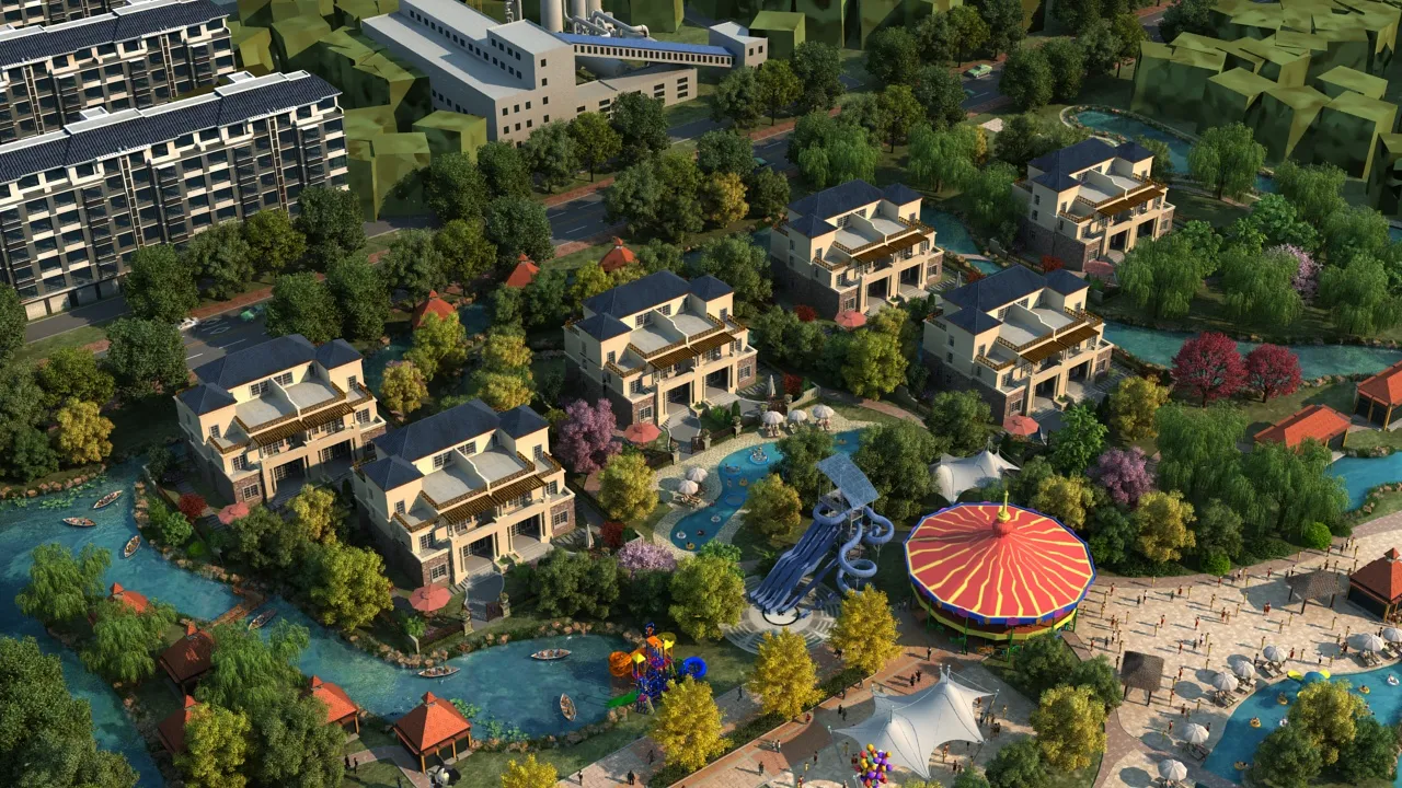 City Building 3D Model .c4d .max .obj .3ds .fbx .stl .blend