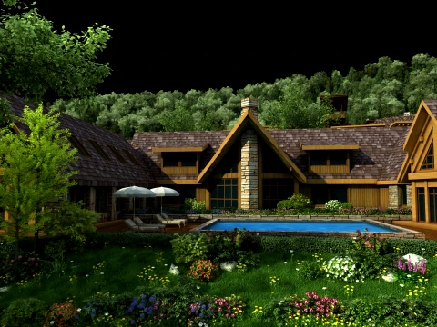Villa Modelo 3D