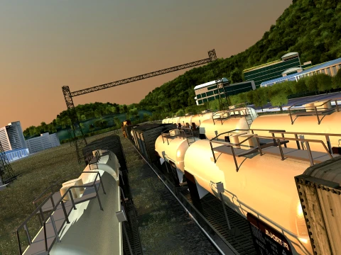 Freight station 3D Model