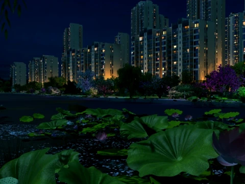 Lotus Pond 3D 模型