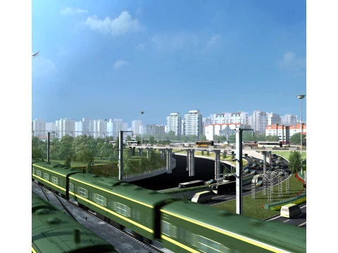 The Train 3D Model