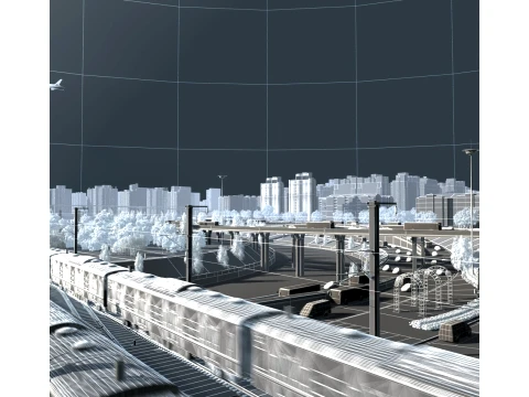 The Train 3D Model
