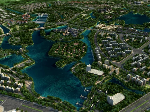 Cityscape Modello 3D