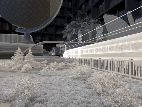 Study Room 3D Model