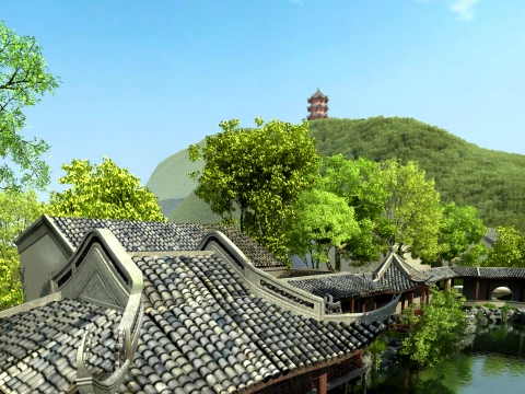 Four Seasonal Changes 3D Model