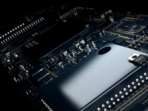 Circuit board 3D Model