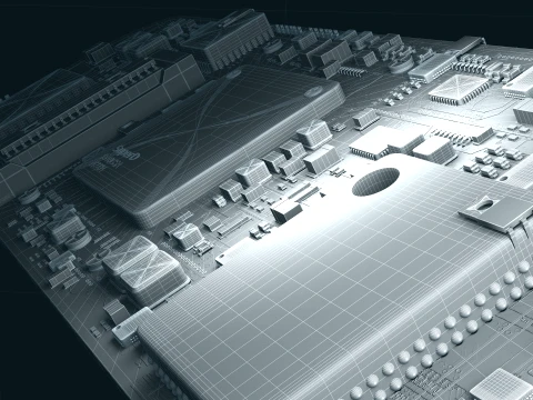 Circuit board 3D Model