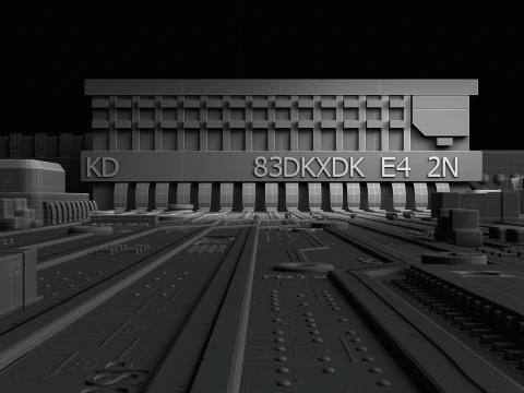 Circuit board 3D Model