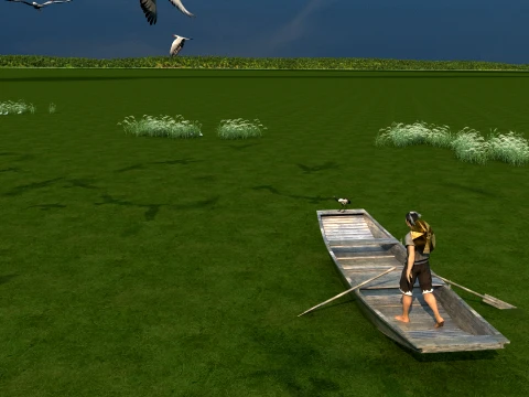 Lake surface 3D Model