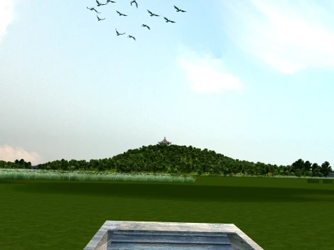 Lake surface 3D Model