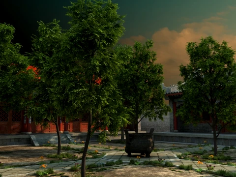 Temple 3D Model