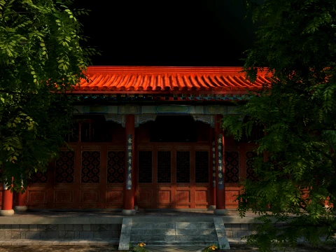 Temple 3D Model