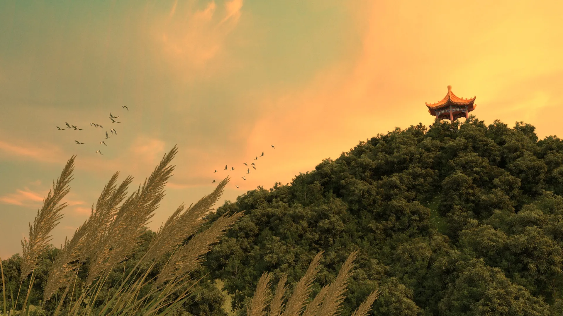 Temple 3D Model .c4d .max .obj .3ds .fbx .stl .blend 