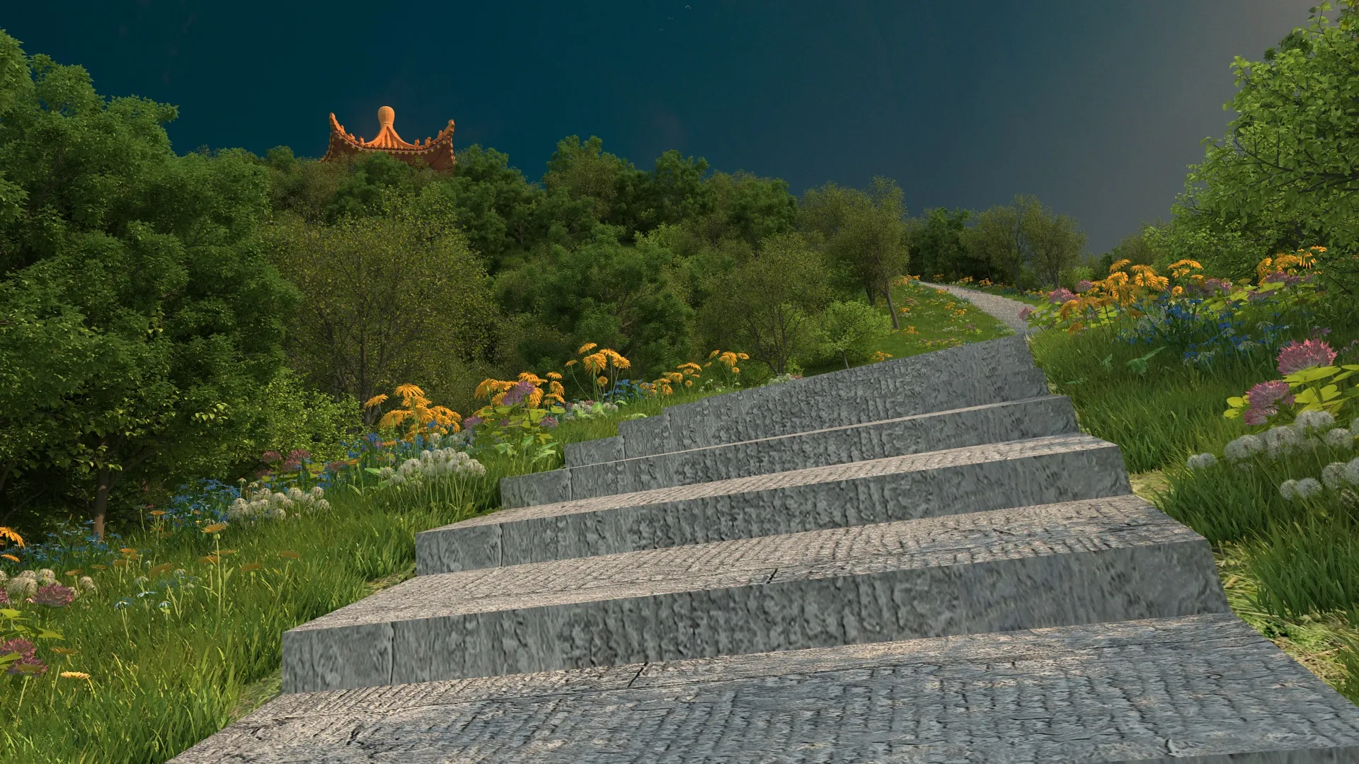 Temple 3D Model .c4d .max .obj .3ds .fbx .stl .blend