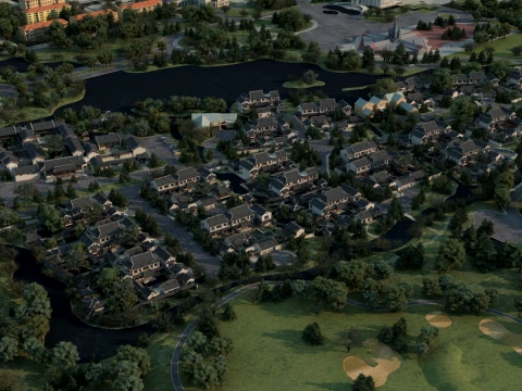 Ancient town 3D Model