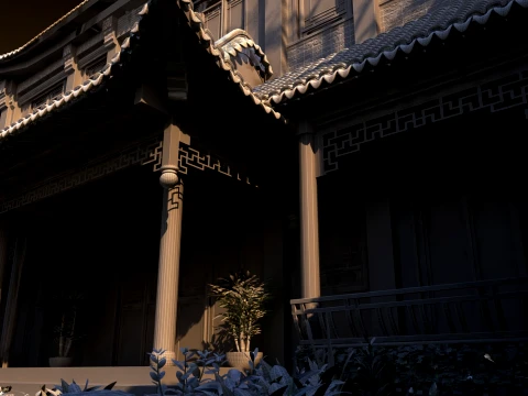 Ancient architecture 3D Model