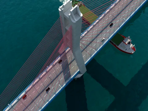 Build a bridge 3D Model