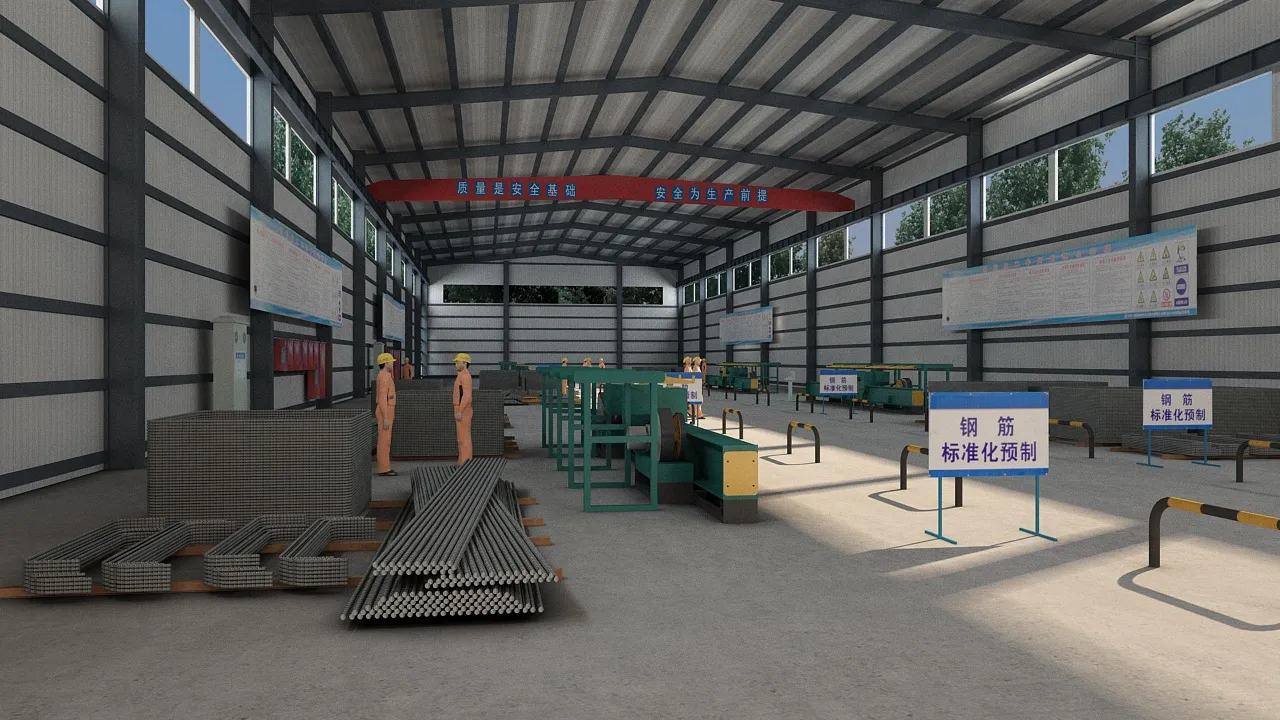Factory 3D Model .c4d .max .obj .3ds .fbx .stl .blend