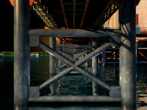 Build a bridge 3D Model
