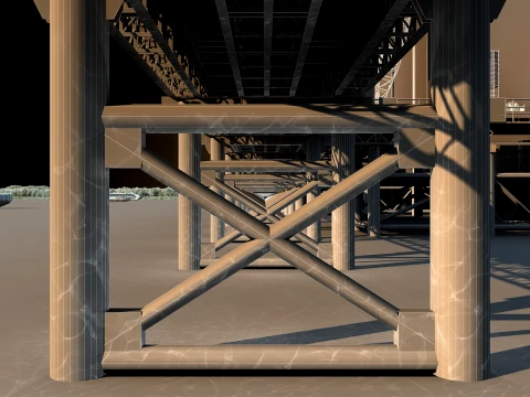 Build a bridge 3D Model