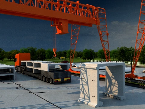 Build a bridge 3D Model