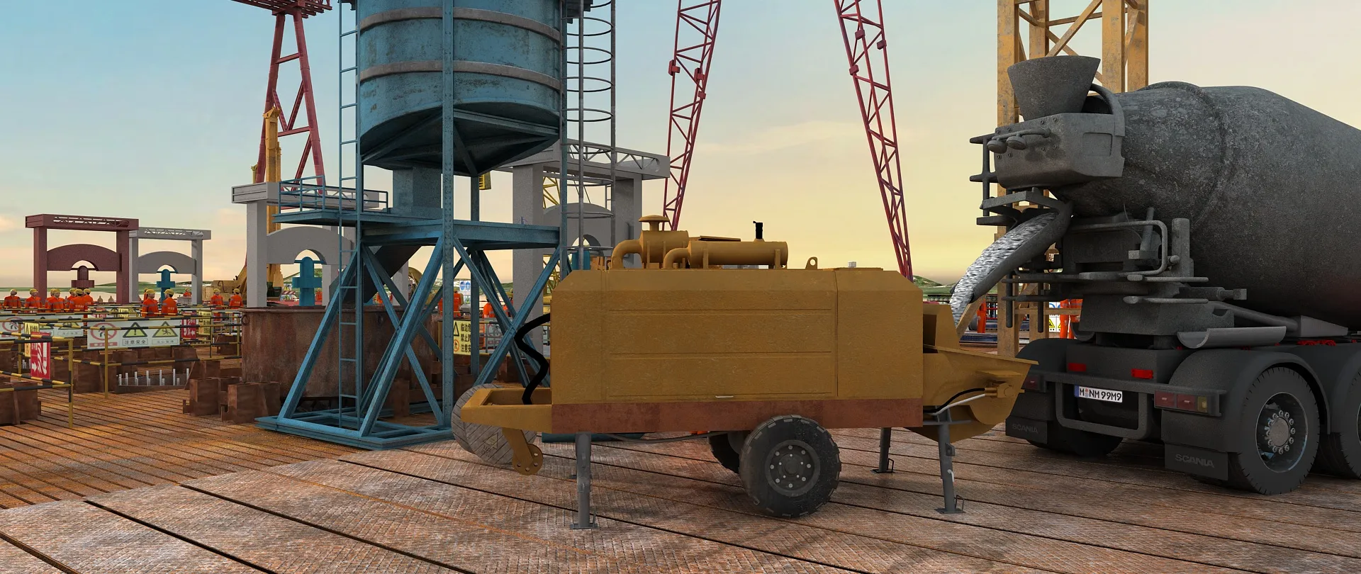 Build a bridge 3D Model .c4d .max .obj .3ds .fbx .stl .blend 