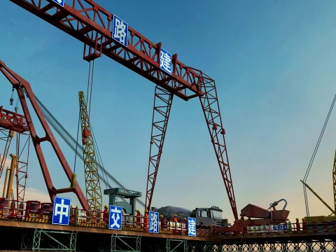 Build a bridge 3D Model