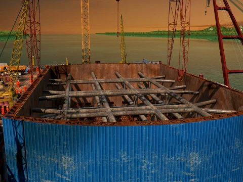 Build a bridge 3D Model