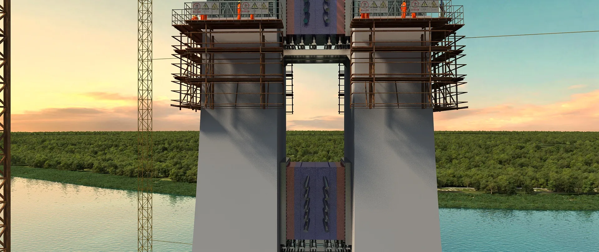 Build a bridge 3D Model .c4d .max .obj .3ds .fbx .stl .blend