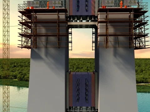 Build a bridge 3D Model