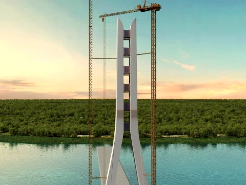 Build a bridge 3D Model