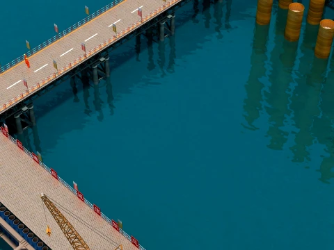 Build a bridge 3D Model