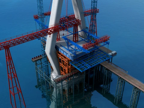 Build a bridge 3D Model