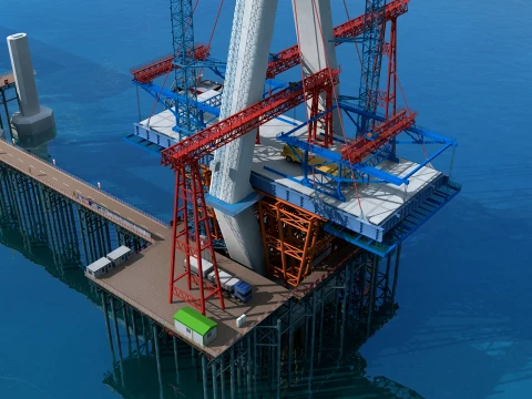 Build a bridge 3D Model