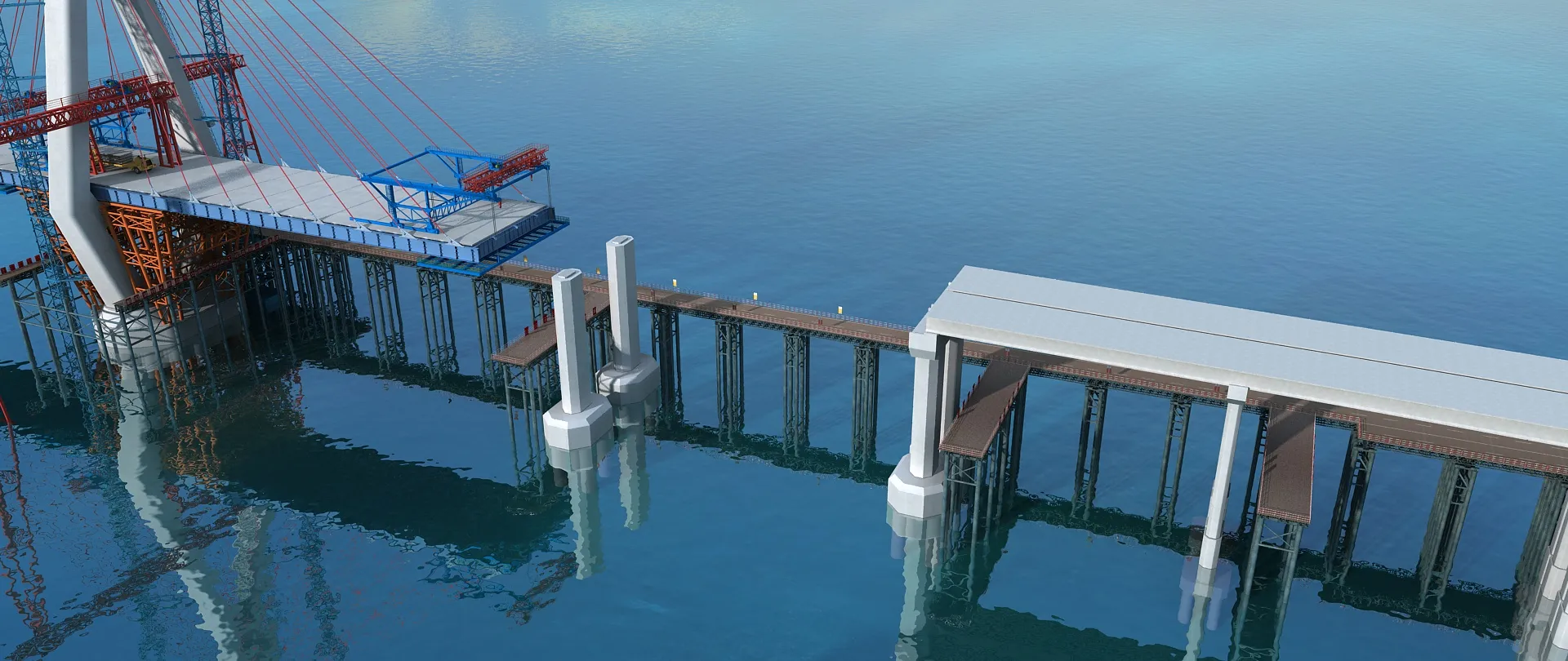 Build a bridge 3D Model .c4d .max .obj .3ds .fbx .stl .blend