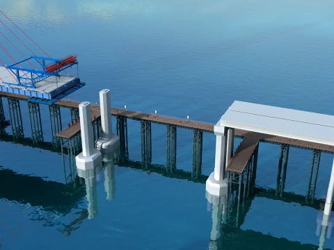 Build a bridge 3D Model