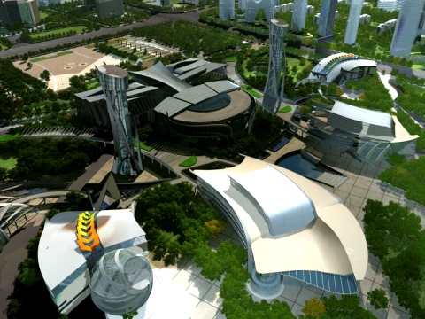 Cityscape 3D Model