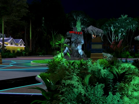 Animal Park 3D Model