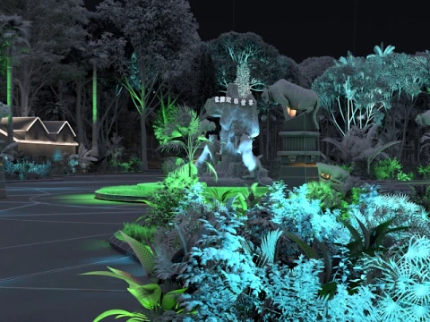 Animal Park 3D Model
