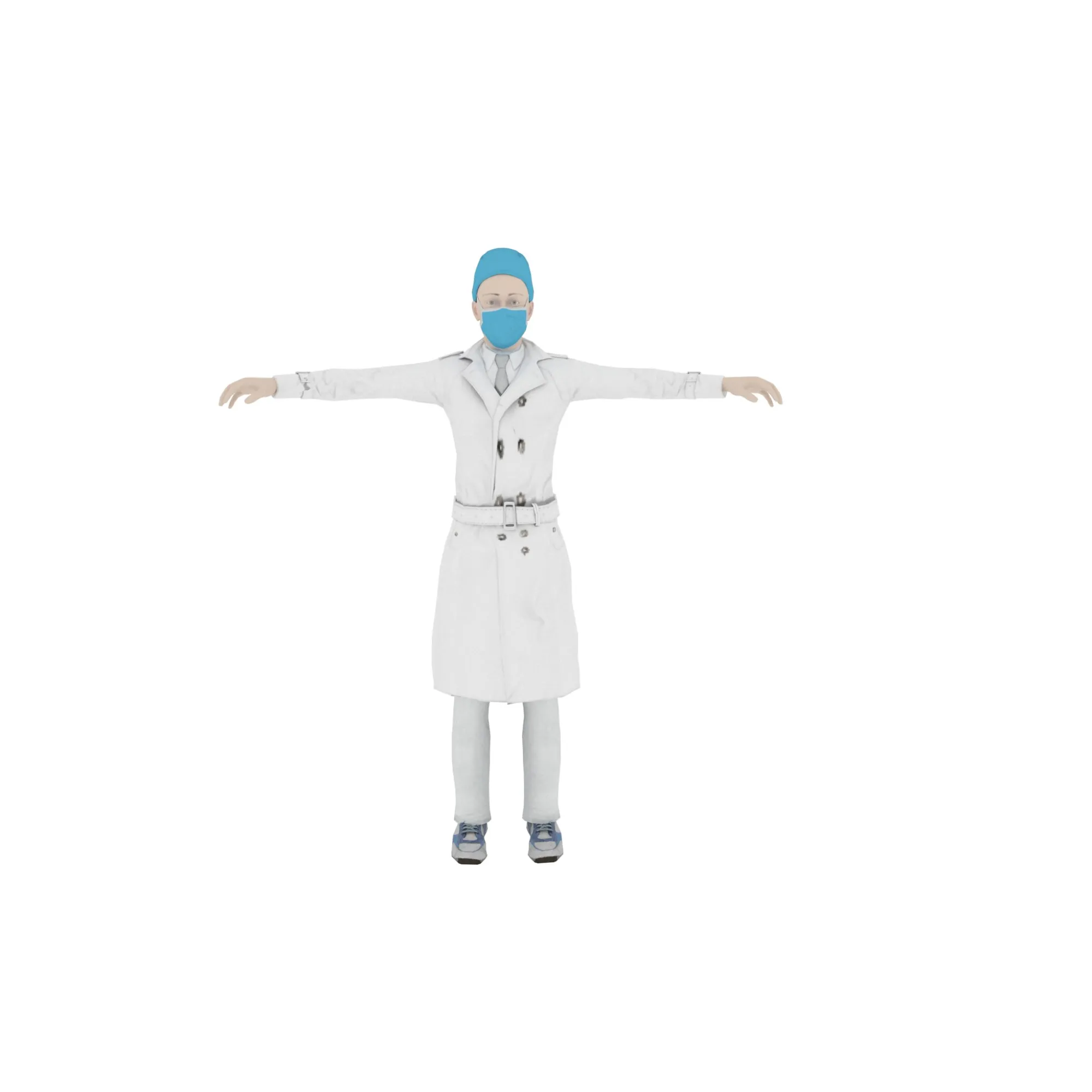Doctor 3D Model .c4d .max .obj .3ds .fbx .stl .blend 