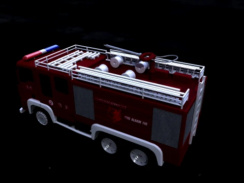 FireEngine 3D Model