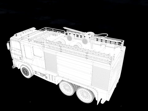 FireEngine 3D Model