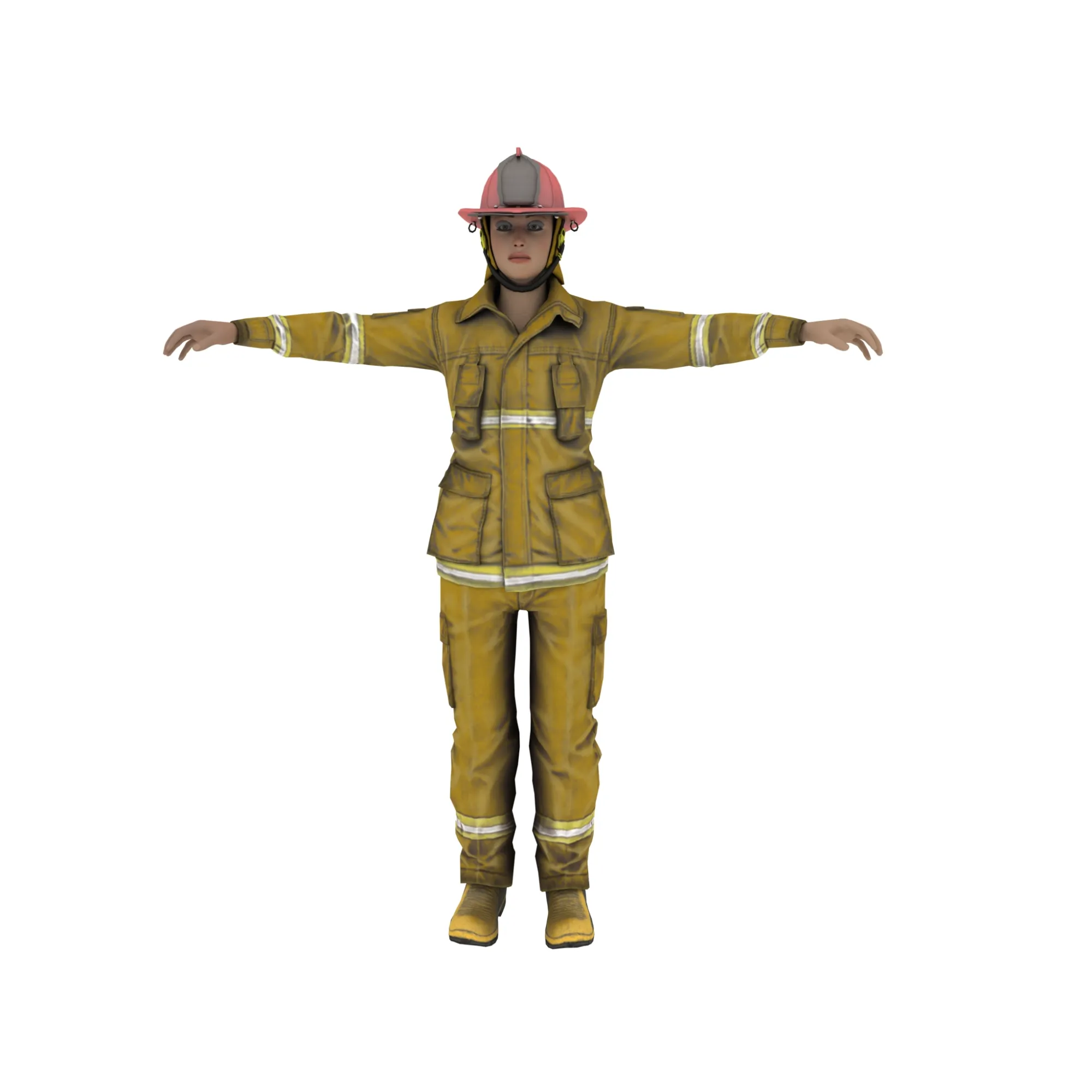 Firemen 3D Model .c4d .max .obj .3ds .fbx .stl .blend