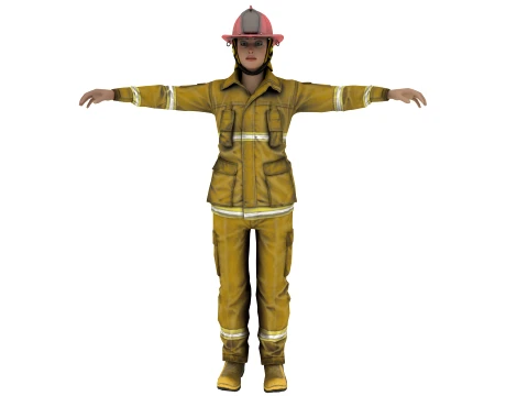 Firemen 3D Model