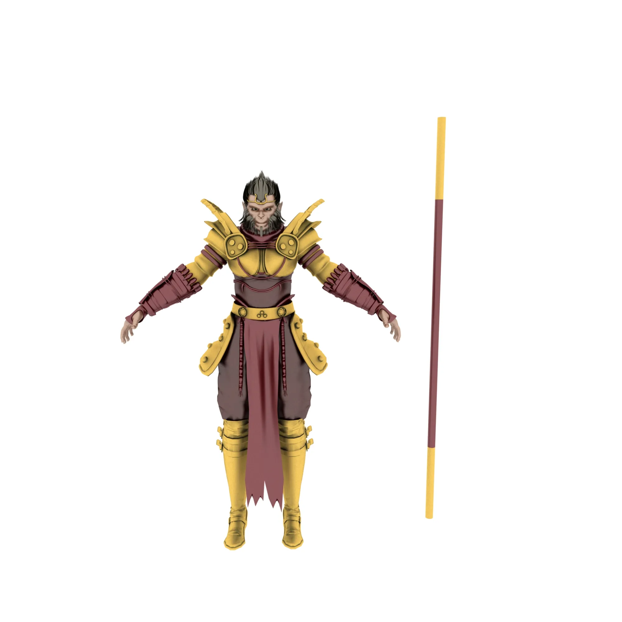 SunWuKong 3D Model .c4d .max .obj .3ds .fbx .stl .blend